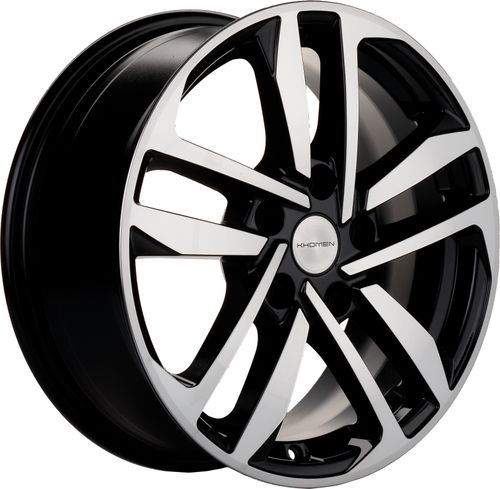 21029185_main Диск Khomen Wheels KHW1612 (Fluence/Juke) 6,5x16 5x114,3 ET47.0 D66.1 Black-FP — изображение 1