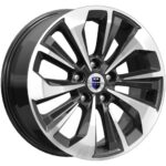 Диск КиК Авиор 7x17 5x108 ET45.0 D67.1 Алмаз черный