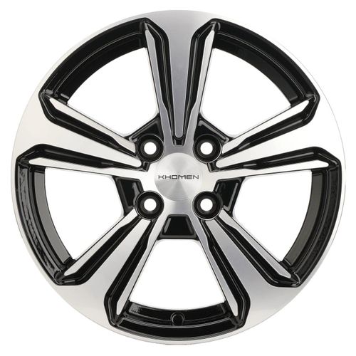 21151108_main Диск Khomen Wheels KHW1502 (Solano) 6x15 4x100 ET45.0 D54.1 Black-FP — изображение 1