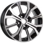 Диск КиК КС945 (15_Vesta) 6x15 4x100 ET50.0 D60.1 Алмаз черный