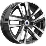 Диск КиК Хант 6x15 4x98 ET35.0 D58.5 Алмаз черный