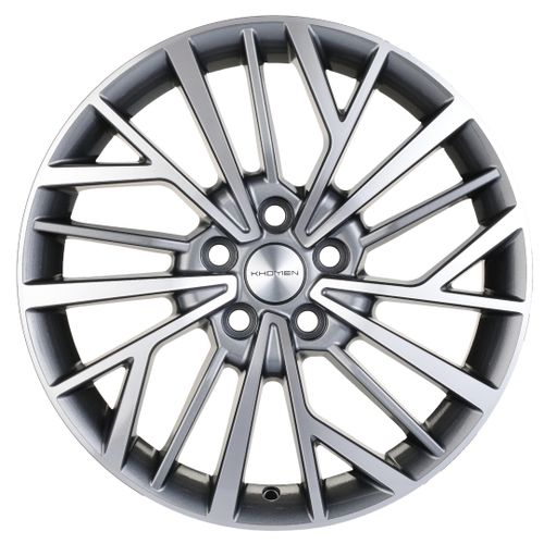 21262651_main Диск Khomen Wheels KHW1717 (Sportage) 7x17 5x114,3 ET48.0 D67.1 Gray-FP — изображение 1