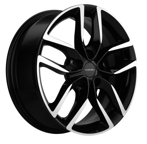 212723659_main Диск Khomen Wheels KHW1708 6,5x17 5x114,3 ET37.0 D66.5 Black-FP — изображение 1