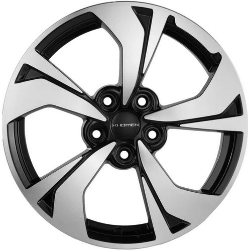 212723663_main Диск Khomen Wheels KHW1724 7x17 5x114,3 ET48.0 D67.1 Black-FP — изображение 1