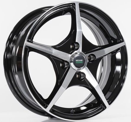 213006396_main Диск Megami MGM-19FF 5,5x14 4x100 ET35.0 D67.1 BKF — изображение 1