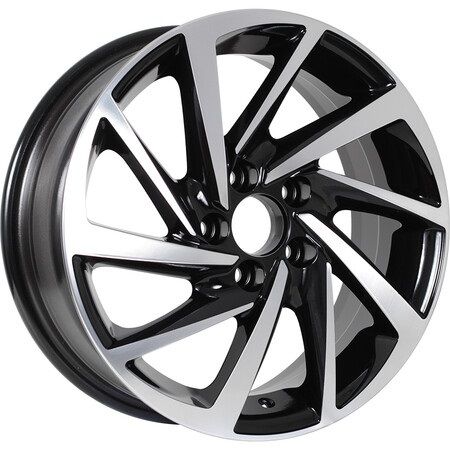 213306816_main Диск KDW KD1530 6x15 4x98 ET38.0 D58.6 Black Front Polished — изображение 1
