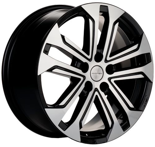 213588859_main Диск Khomen Wheels KHW1803 7x18 5x110 ET50.0 D63.3 Black-FP — изображение 1
