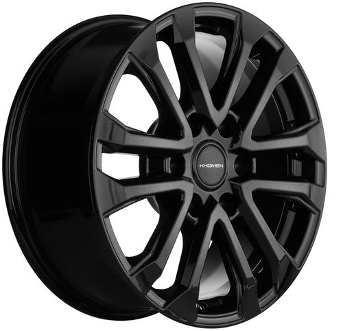 21383950_main Диск Khomen Wheels KHW1805 (L200) 7,5x18 6x139,7 ET38.0 D67.1 Black — изображение 1