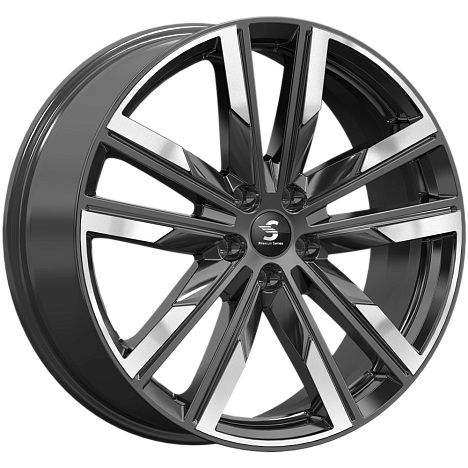 214906203_main Диск Premium Series КР014 (20_Geely Tugella) 8x20 5x108 ET46.0 D63.3 Diamond black gris — изображение 1