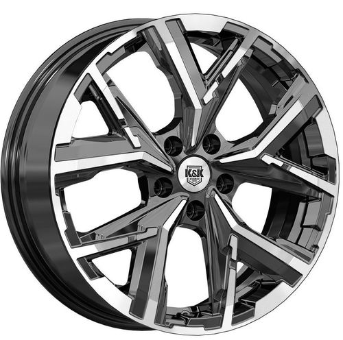 215219472_main Диск КиК Айона 6,5x18 5x112 ET38.0 D66.6 Алмаз черный — изображение 1