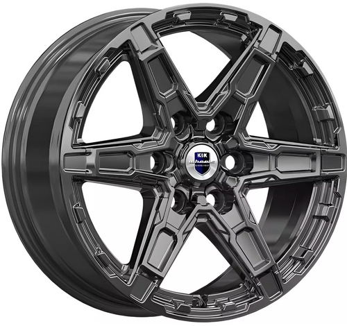 216159320_main Диск КиК Дистрикт 8x18 6x139,7 ET35.0 D67.1 Черный бриллиант — изображение 1