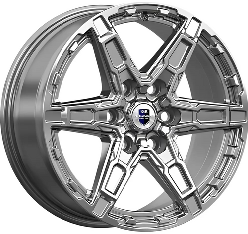 216302338_main Диск КиК Дистрикт 8x18 6x114,3 ET46.0 D67.1 Дарк платинум — изображение 1