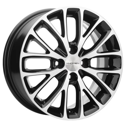 216938715_main Диск Khomen Wheels KHW1506 6x15 4x100 ET48.0 D54.1 Black-FP — изображение 1