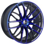 Диск Replica ST E010 8,5x20 5x114,3 ET35.0 D72.6 Gloss Black Blue