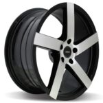 Диск Vissol V-080L 8,5x19 5x120 ET15.0 D74.1 BLACK WITH MACHINED