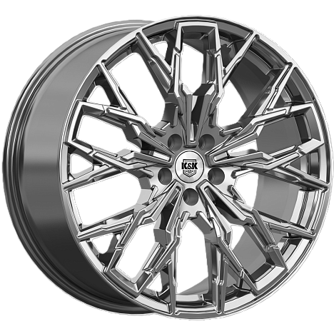 217980842_main Диск КиК Элерон 9x20 5x112 ET37.0 D66.6 Алмаз черный — изображение 1