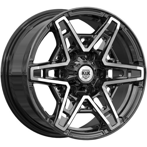 217990884_main Диск КиК Блэкберн 8x17 6x139,7 ET36.0 D100.1 Дарк платинум — изображение 1