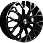 Диск Khomen Wheels KHW1718 (Kodiaq/Tiguan) 7x17 5x114,3 ET40.0 D57.1 Black-FP