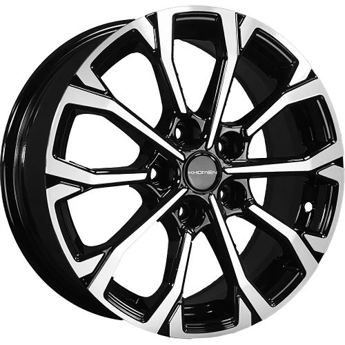 22439886_main Диск Khomen Wheels KHW1605 (Changan CS35 Plus) 6,5x16 5x110 ET46.0 D63.3 Black — изображение 1