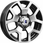 Диск КиК Намиб 7x18 5x139,7 ET35.0 D108.5 Алмаз черный