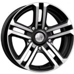 Диск КиК Палладика 7x16 5x139,7 ET5.0 D98.0 Алмаз черный