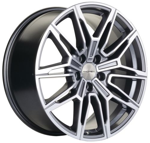 23497612_main Диск Khomen Wheels KHW1904 (3/4/5/6 series) 8,5x19 5x112 ET30.0 D66.6 Gray-FP — изображение 1