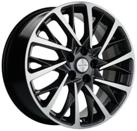 23785874_main Диск Khomen Wheels KHW1804 (Tugela/Jaguar F-Pace) 7,5x18 5x108 ET46.0 D63.4 Black-FP — изображение 1