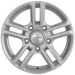 Диск Khomen Wheels KHW1602 (Niva 4x4 Bronto) 6,5x16 5x139,7 ET40.0 D98.5 F-Silver