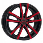 Диск MAK MILANO 7x17 5x114,3 ET40.0 D76.0 Black and Red