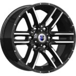 Диск КиК Алгама 8x17 6x139,7 ET-10.0 D106.1 Алмаз черный