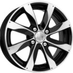 Диск КиК Джемини 5,5x14 4x100 ET39.0 D56.6 Дарк платинум