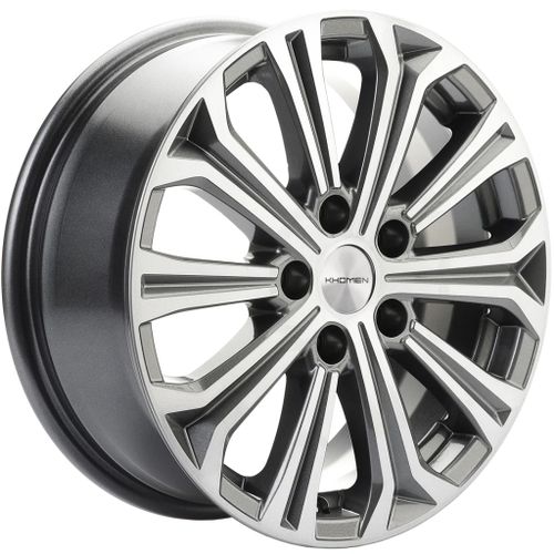 25404135_main Диск Khomen Wheels KHW1610 (Kia) 6,5x16 5x114,3 ET41.0 D67.1 Gray-FP — изображение 1