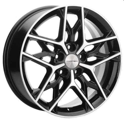 25469617_main Диск Khomen Wheels KHW1709 (Chery Tiggo 3/Tiggo 3 Pro) 7x17 5x108 ET45.0 D60.1 Black-FP — изображение 1