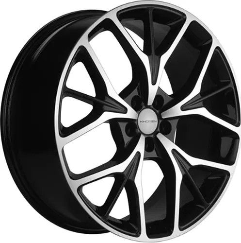 25838650_main Диск Khomen Wheels KHW2012 (Tugella New) 8x20 5x108 ET46.0 D63.4 Black-FP — изображение 1