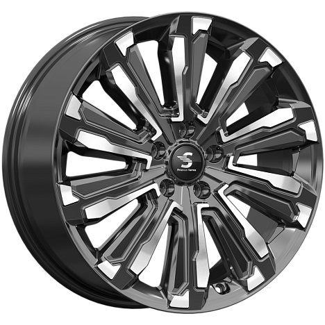 27099810_main Диск Premium Series HUMBER (КР1061) 8x20 5x108 ET45.0 D63.3 Diamond black gris — изображение 1