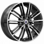 Диск КиК Эрфурт 7x17 4x100 ET37.0 D67.1 Алмаз черный