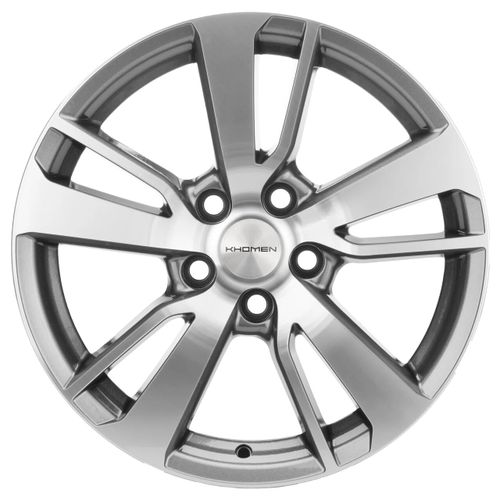 28286754_main Диск Khomen Wheels KHW1704 7x17 5x114,3 ET38.0 D67.1 Gray-FP — изображение 1