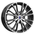 Диск КиК Меандр 6x15 4x100 ET50.0 D60.1 Алмаз черный