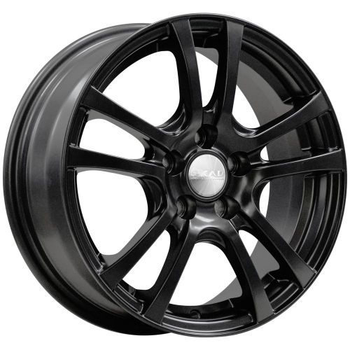 28772182_main Диск СКАД Дели 6x15 4x100 ET48.0 D54.1 Черный матовый — изображение 1