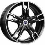 Диск КиК Солар 7x17 4x100 ET41.0 D60.1 Алмаз черный