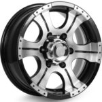Диск КиК Байконур 7x15 5x139,7 ET-5.0 D110.1 Алмаз черный