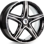 Диск КиК Барракуда 7,5x17 5x112 ET45.0 D66.6 Алмаз черный