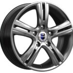 Диск КиК Борелли 6x15 5x114,3 ET39.0 D67.1 Дарк платинум