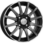 Диск КиК Сиеста 5x13 4x98 ET29.0 D58.5 Алмаз черный