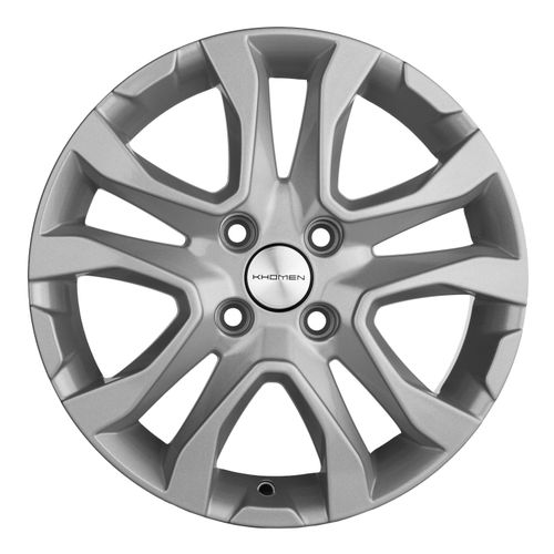 2992320_main Диск Khomen Wheels KHW1503 (Vesta) 6x15 4x100 ET50.0 D60.1 F-Silver — изображение 1
