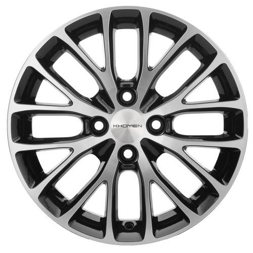 2992339_main Диск Khomen Wheels KHW1506 (Logan) 6x15 4x100 ET40.0 D60.1 Black-FP — изображение 1