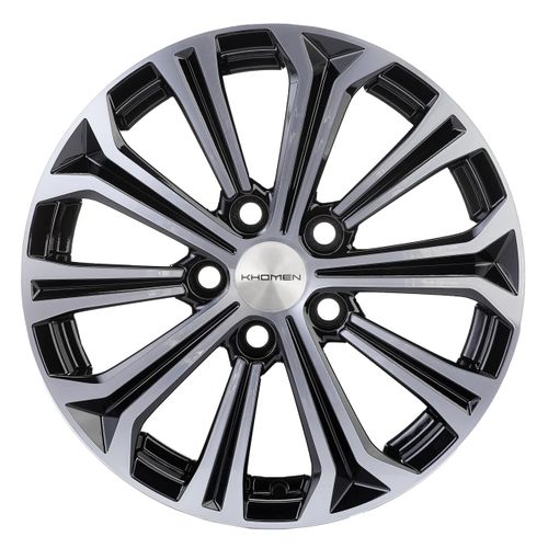 2992369_main Диск Khomen Wheels KHW1610 (Octavia) 6,5x16 5x112 ET50.0 D57.1 Black-FP — изображение 1