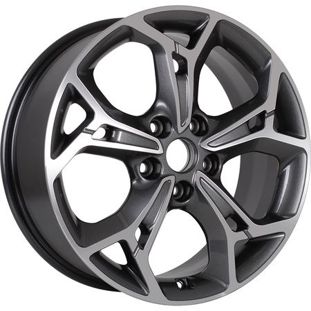 2992420_main Диск Khomen Wheels KHW1702 (Changan/Geely/Lexus/Toyota) 7x17 5x114,3 ET45.0 D60.1 Black-FP — изображение 1