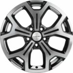 Диск Khomen Wheels KHW1710 (Haval F7/F7x) 6,5x17 5x114,3 ET40.0 D64.1 Black-FP