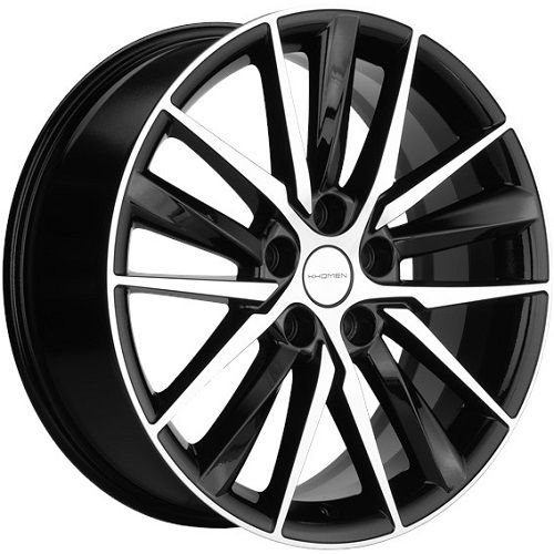 2992684_main Диск Khomen Wheels KHW1807 (Hyundai i40) 8x18 5x114,3 ET46.0 D67.1 Black-FP — изображение 1